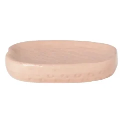 Xenos Zeepschaaltje aardbei - roze/groen - 2x11.5x9.8 cm- Zeepbakjes