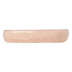 Xenos Zeepschaaltje aardbei - roze/groen - 2x11.5x9.8 cm- Zeepbakjes