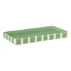 Xenos Zeepschaaltje blokjes - groen/wit - 1.3x15.8x8.3 cm- Zeepbakjes|Kerstcadeaus