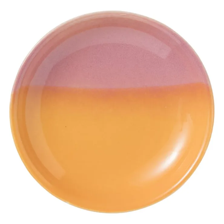 Xenos Zeepschaaltje duo - oranje/roze - ø11x2.2 cm- Zeepbakjes|Kerstcadeaus