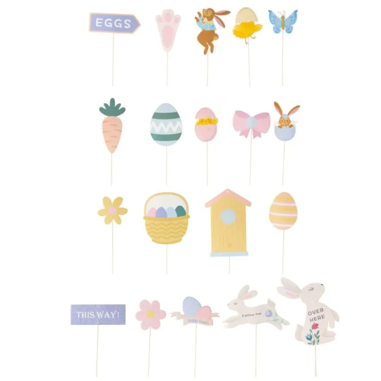Xenos Zoek kit paaseieren - stickers - set van 20- Knutselspullen