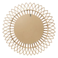 Xenos Zonnespiegel rotan - ø76 cm- Wandspiegels